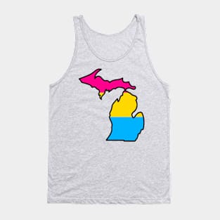 Michigan Pansexual Flag Tank Top